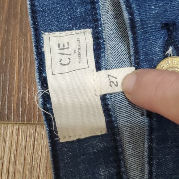Current/elliot blue straight leg denim jeans euc - Picture 4 of 8